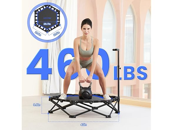 HXD-ERGO Foldable Mini Trampoline