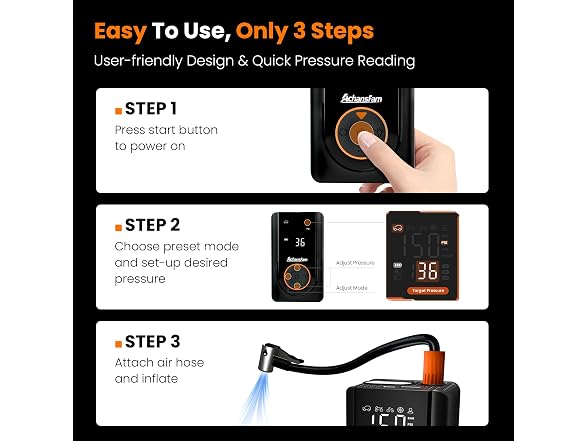 L9 Pro Tire Inflator Portable Air Compressor
