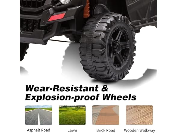 12V Ride On UTV, Pink