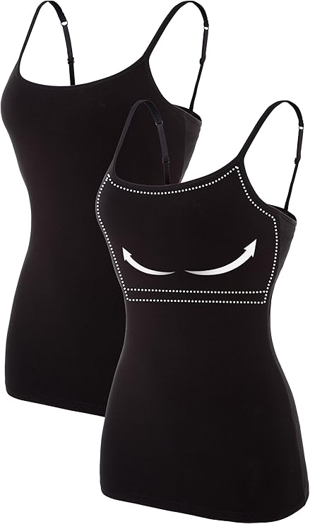 Women's Spaghetti Strap Tank Top 2 Pack - Gallery 9