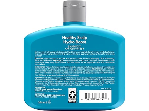 Neutrogena Hydro Boost Shampoo 12oz