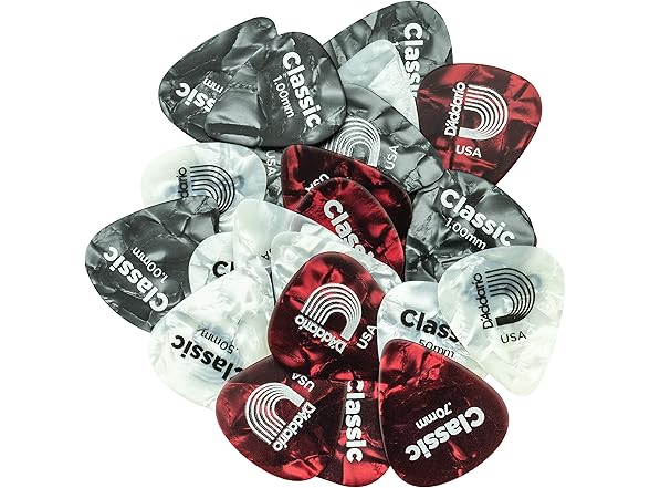 (25 PACK) D'Addario Celluloid Guitar Picks