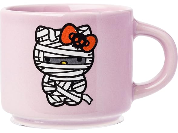 Hello Kitty Halloween 4Pk Mug Set w/Rack