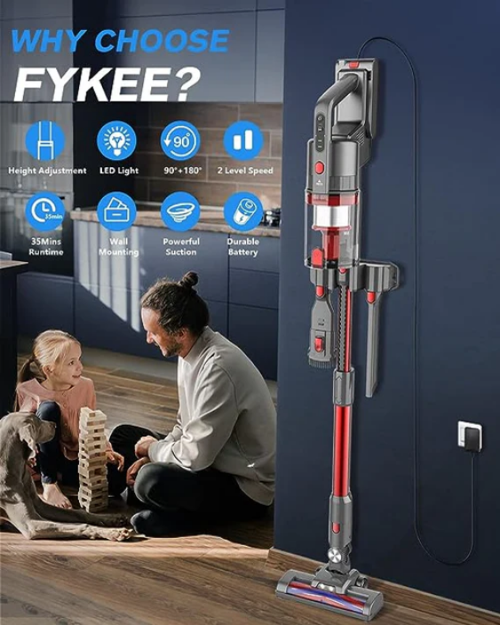 Fykee Cordless Vacuum  - Red - Gallery 6