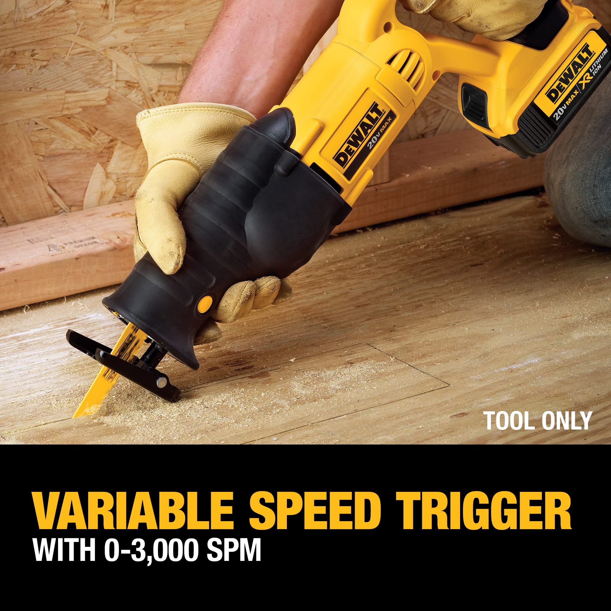 DEWALT DCS380B 20V Reciprocating Saw - Gallery 21
