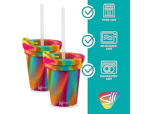 Silipint Silicone HALF PINTS (4) Cups