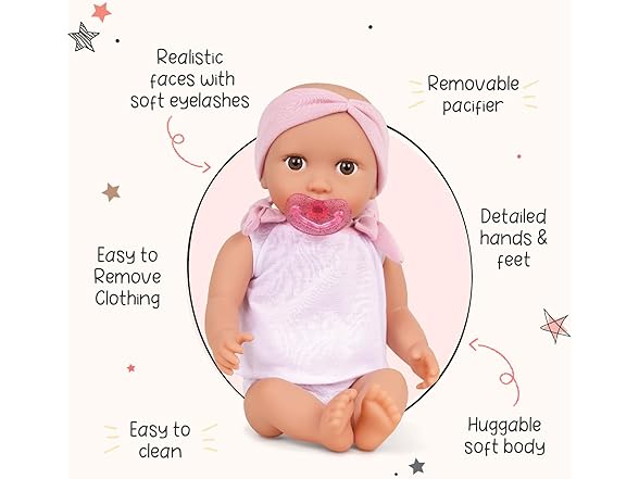 LullaBaby – 14-Inch Doll & Twin Stroller