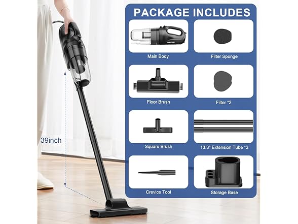 SOWTECH 6-in-1 Corded Stick Vacuum