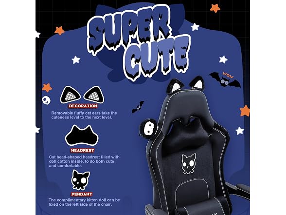 Dowinx Gaming Chair with Cat Ears