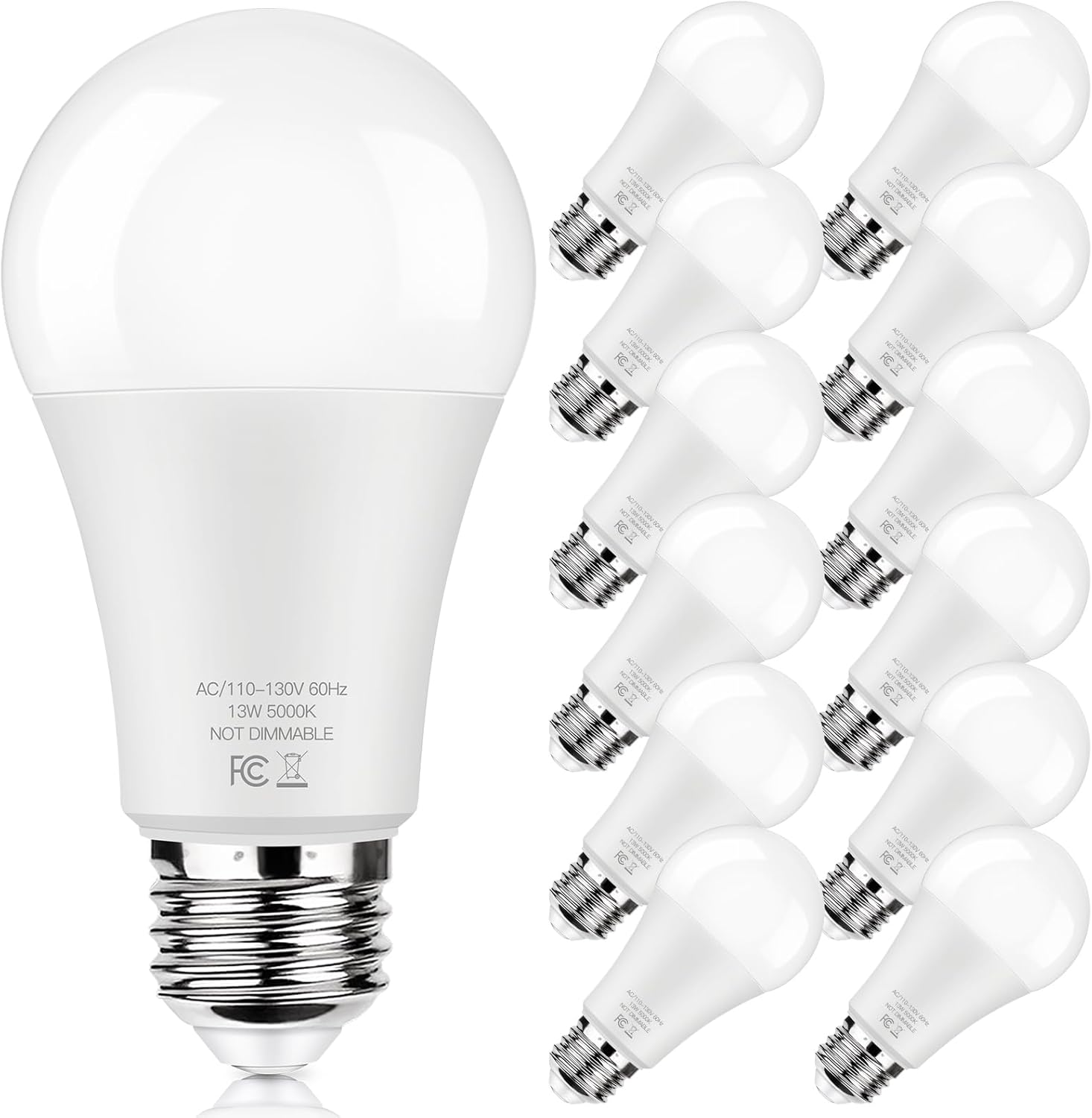LED Light Bulbs, 100 Watt Equivalent A19 (Your Choice) - Gallery 11