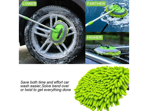 Route Auto Car Cleaning Washing Mop Brush Adjustable