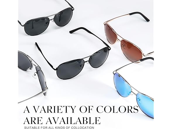 gesruny Polarized Aviator Sunglasses Unisex