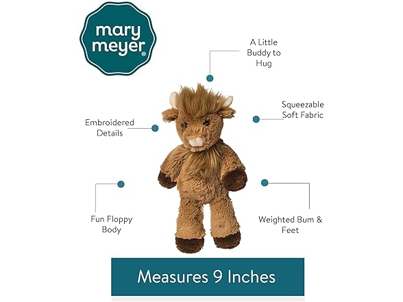 Mary Meyer Stuffed Animal Marshmallow Zoo Plush Soft Toy
