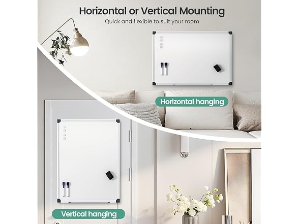 Scribanx Magnetic Dry Erase Board 36 x 24 for Wall