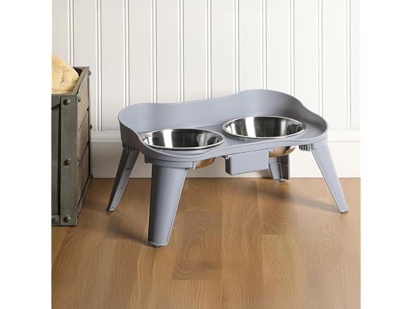Gibson Home Wags N’ Whiskers 3 Pc Elevated Pet Bowl Set