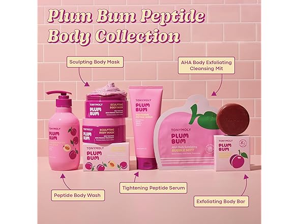 TONYMOLY Plum Bum Peptide Hydrating Body Wash