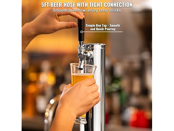 VEVOR Kegerator Tower Kit, Single Tap