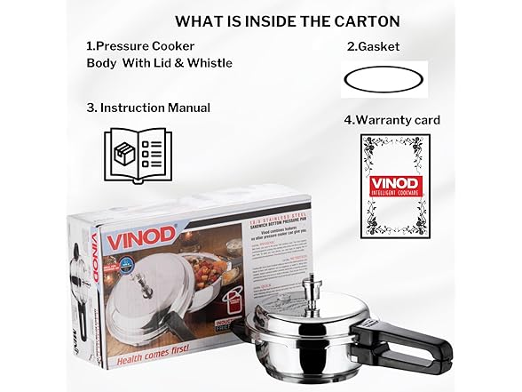 Vinod Cookware Induction Friendly