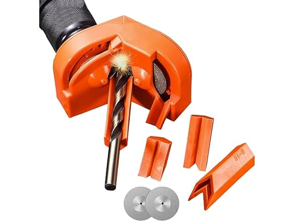 Generic Drill Bit Sharpener, Orange