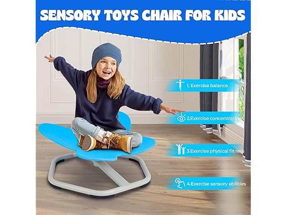 Dollate Sensory Swivel Chair for Kids