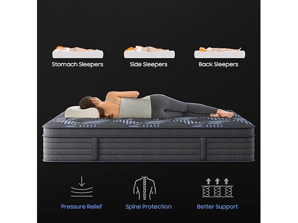 Nedersal 12" King Medium Firm Mattress