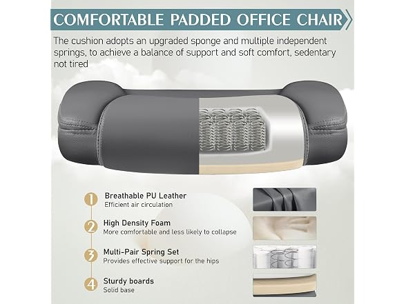 Brick Attic W0893 Leather Office Chair 2 (Open Box) - Gallery 5