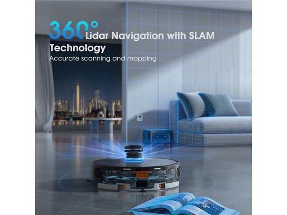 SHELIKI 3-in-1 Robot Vacuum and Mop