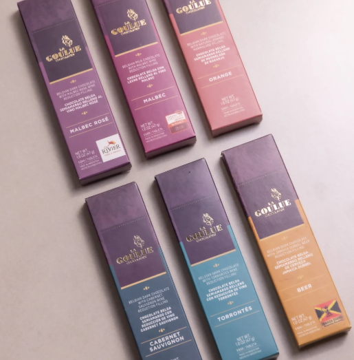 (8pk) Wine-filled Gourmet Chocolate Bars by La Goulue - Gallery 8
