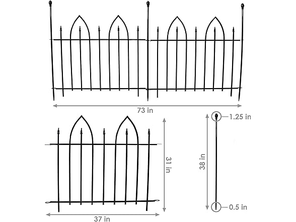 Sunnydaze Gothic Arch 6' Decorative Panels