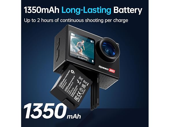 Hiicam 4K 20MP Action Camera Waterproof