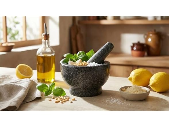 Farberware Small Granite Mortar and Pestle Set 
