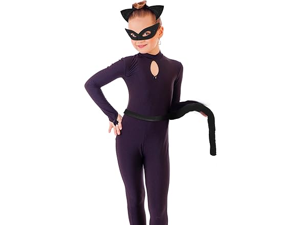 Halloween Black Cat Costume Set