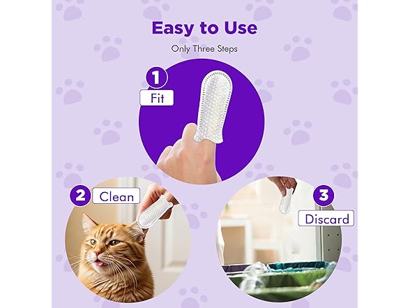 MIOSSZI Dog Ear Cleaner Finger Wipes for Dogs