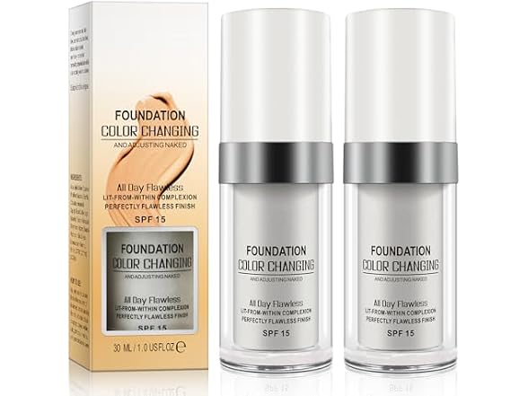 ReviGlam TLM Color Changing Foundation 2 Pack