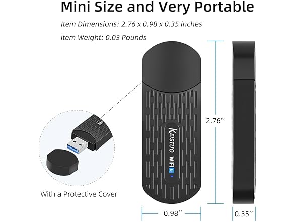 KEISTUO AX1800 WiFi 6 USB Adapter