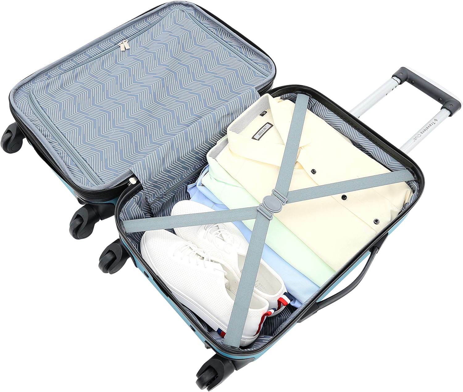 Travelers Club Hardside Luggage, Black, 5 Piece Set - Gallery 23