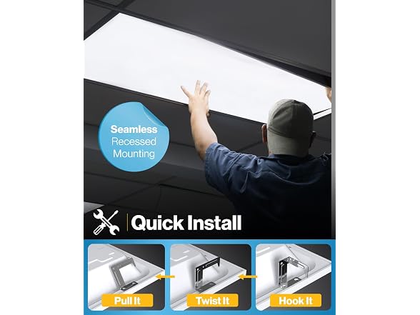 Sunco 6 Pack 2x4 LED Flat Panel Lights