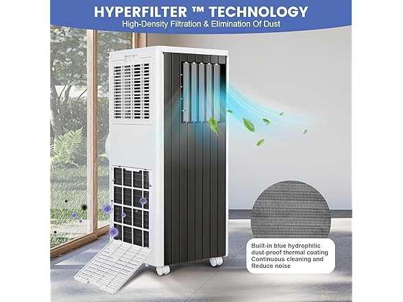 DYTesa 8000 BTU Portable Air Conditioner for 350 Sq.Ft