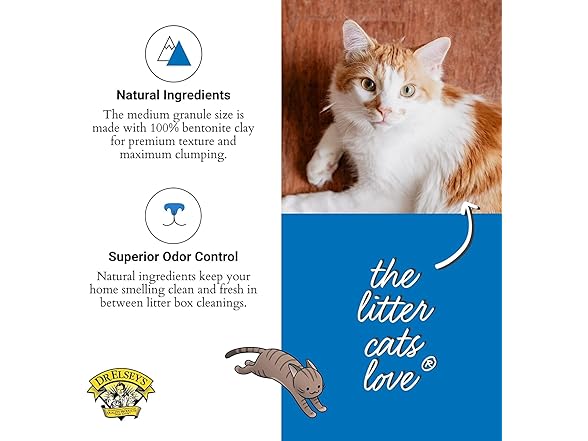 Dr Elseys Ultra Unscented Clumping Cat Litter 18lb
