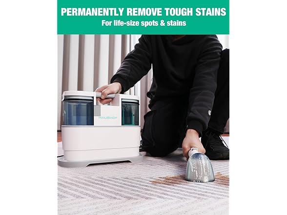 HAUSHOF Portable Carpet Cleaner Pink