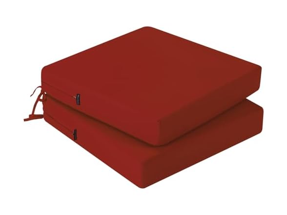 Outdoor Chair Pads with Ties 2 Pack