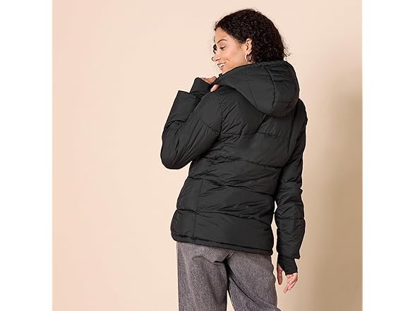 Amazon Essentials Womens Quilted Hooded Puffer Coat (2XL)
