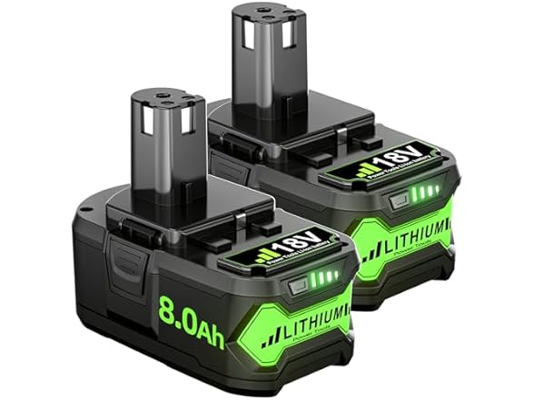 JUNWOOD Replacement for Ryobi 18V Battery