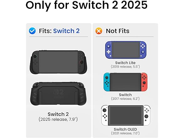 KIWIHOME P2 Shield Dockable Case | Screen Protector | Switch 2