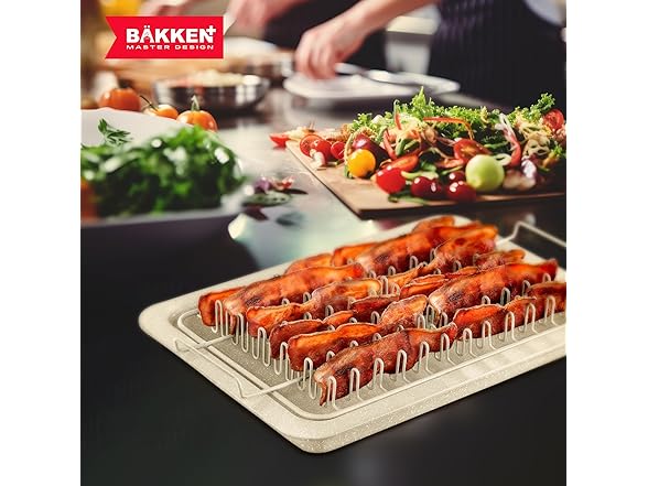 BAKKENMASTER Bacon Tray - 2-Piece Set