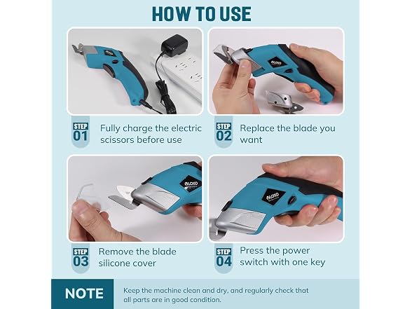 VLOXO 4V Electric Scissors - Blue