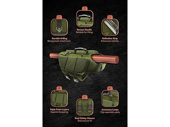 NOAH & PAW Dog Life Jacket- XSmall