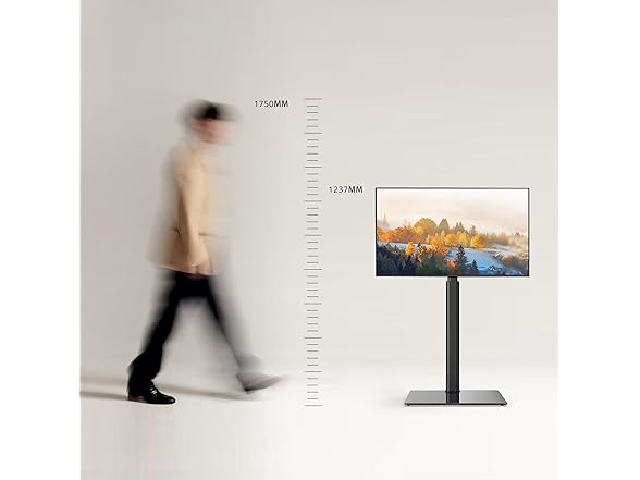 FITUEYES Floor TV Stand | No Shelves