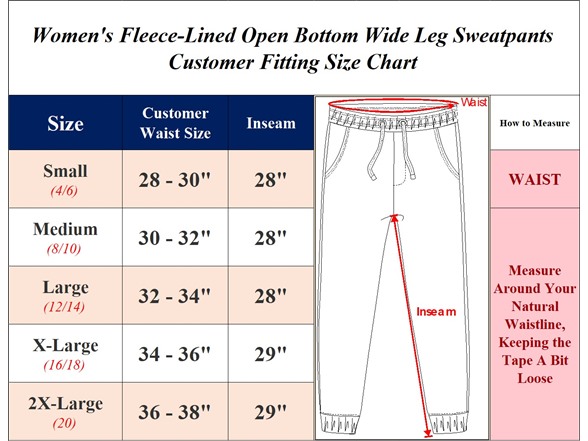 3Pk Womens Wide Leg Fleece Sweatpants