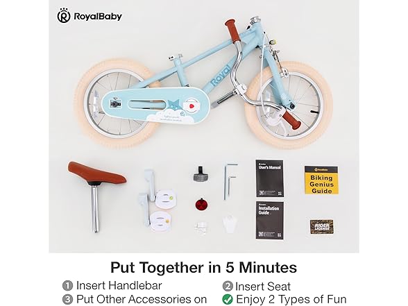 RoyalBaby EZ Kids 12 Inch Balance to Pedal Bike